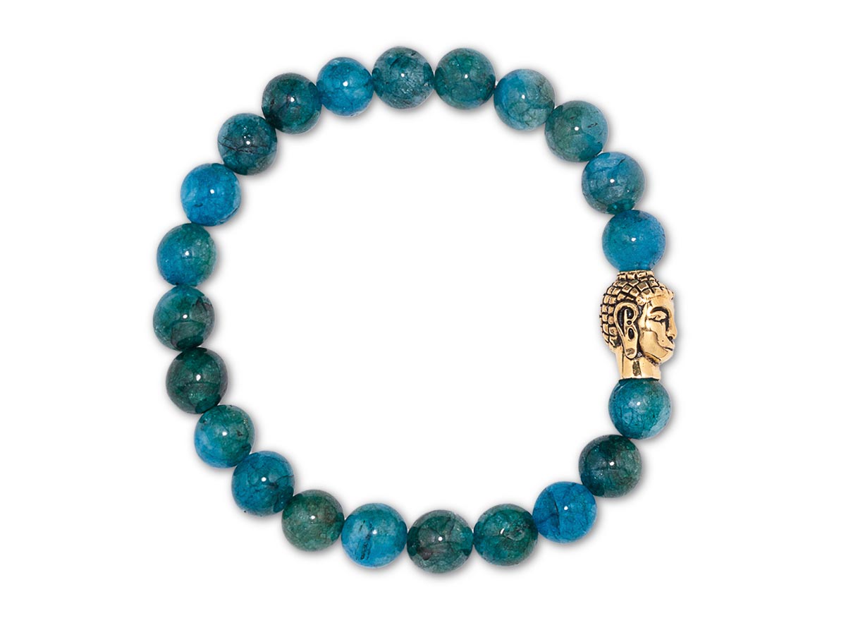 Buddha-Armband-Damen-Blau-Apatit-BF10VF