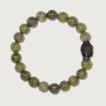 10-Buddha-Armband-Herren-Gruen-Serpentin-10BMBV