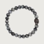 12-Buddha-Armband-Damen-Grau-Adlerauge-12BFBV