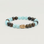 15-Buddha-Armband-Damen-Braun-Tuerkis-Bronzit-Aquamarin-BF15-PDPSV
